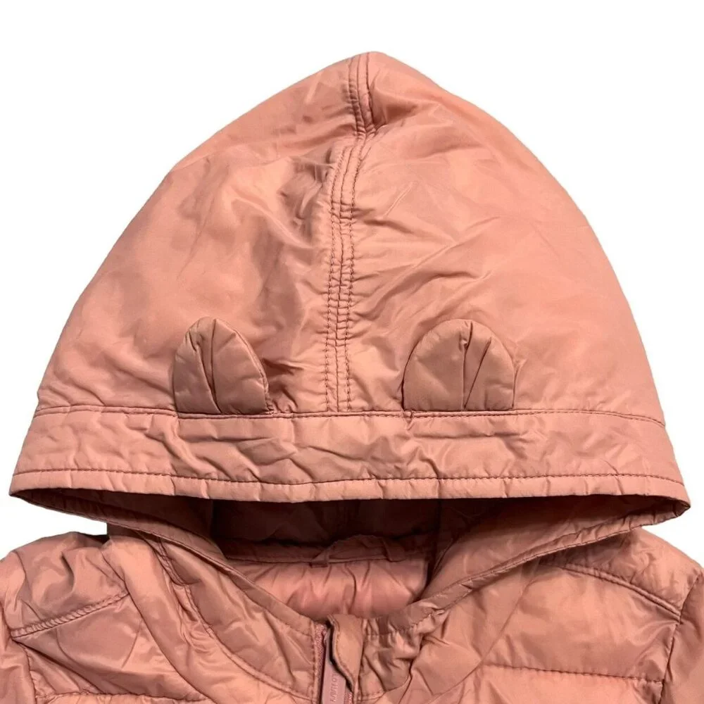 Old Navy 3T Salmon Pink Puffer Jacket Coat